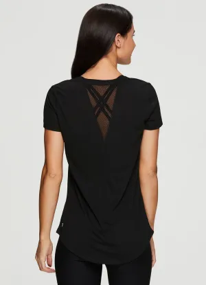Studio Don't Look Back Mesh Tee Shirt Bold Look SkinFriendlyFibers