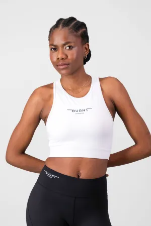 Essential Energy Bra - White Padded Full body workouts