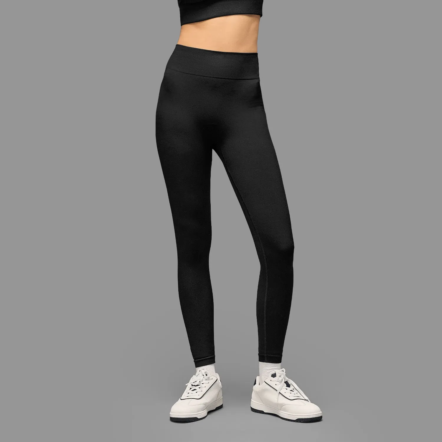 Limitless snatched ribbed waistband & Ruched back legging - BLACK Pure Motion Stretch Fit Daily Routine