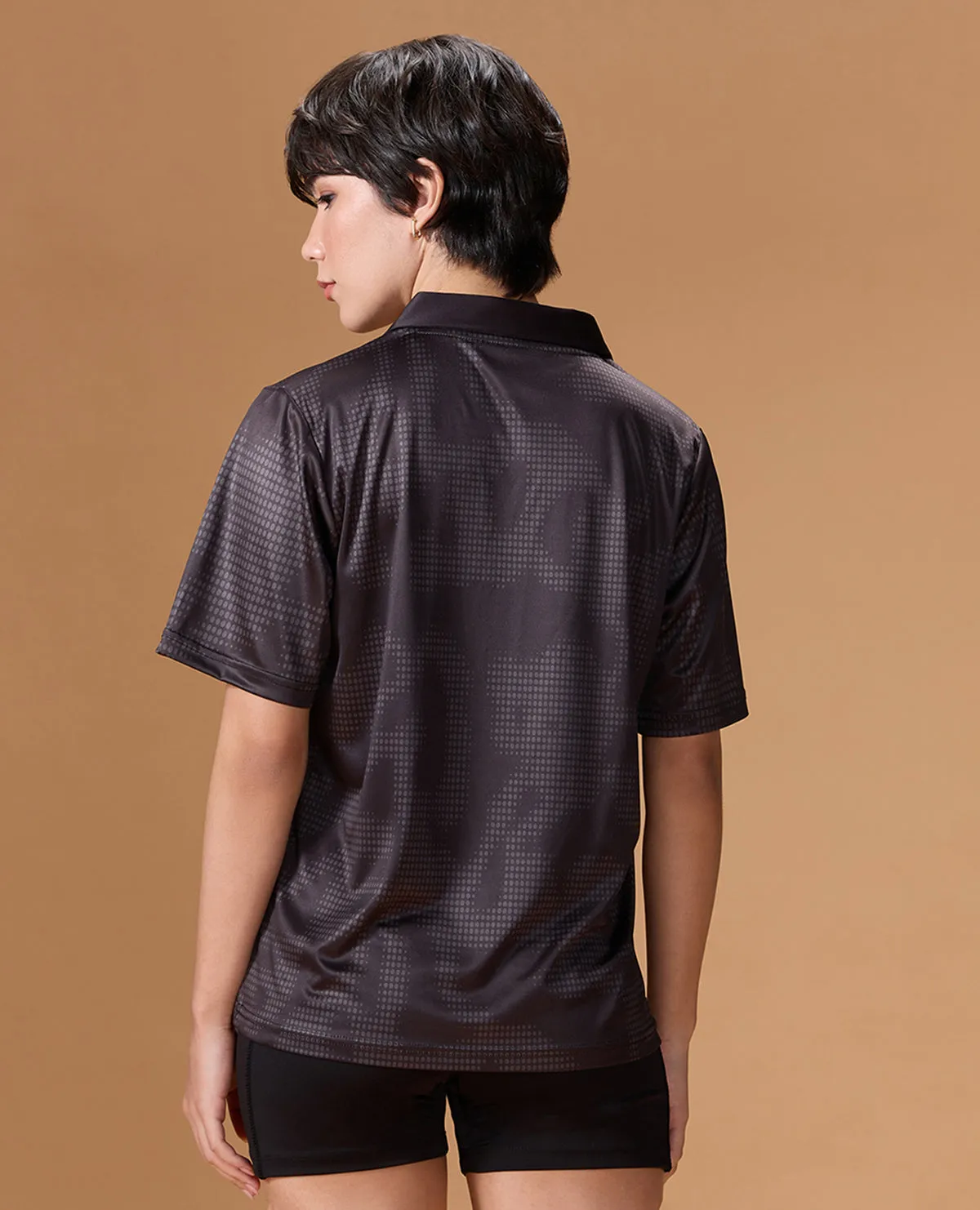 Quick-Dry Jersey For Sports & Gym Black oversized but not shapeless