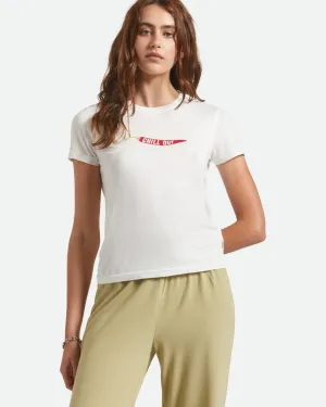 Chill Out Fitted Crew S/S T-Shirt - Off White Luxurious