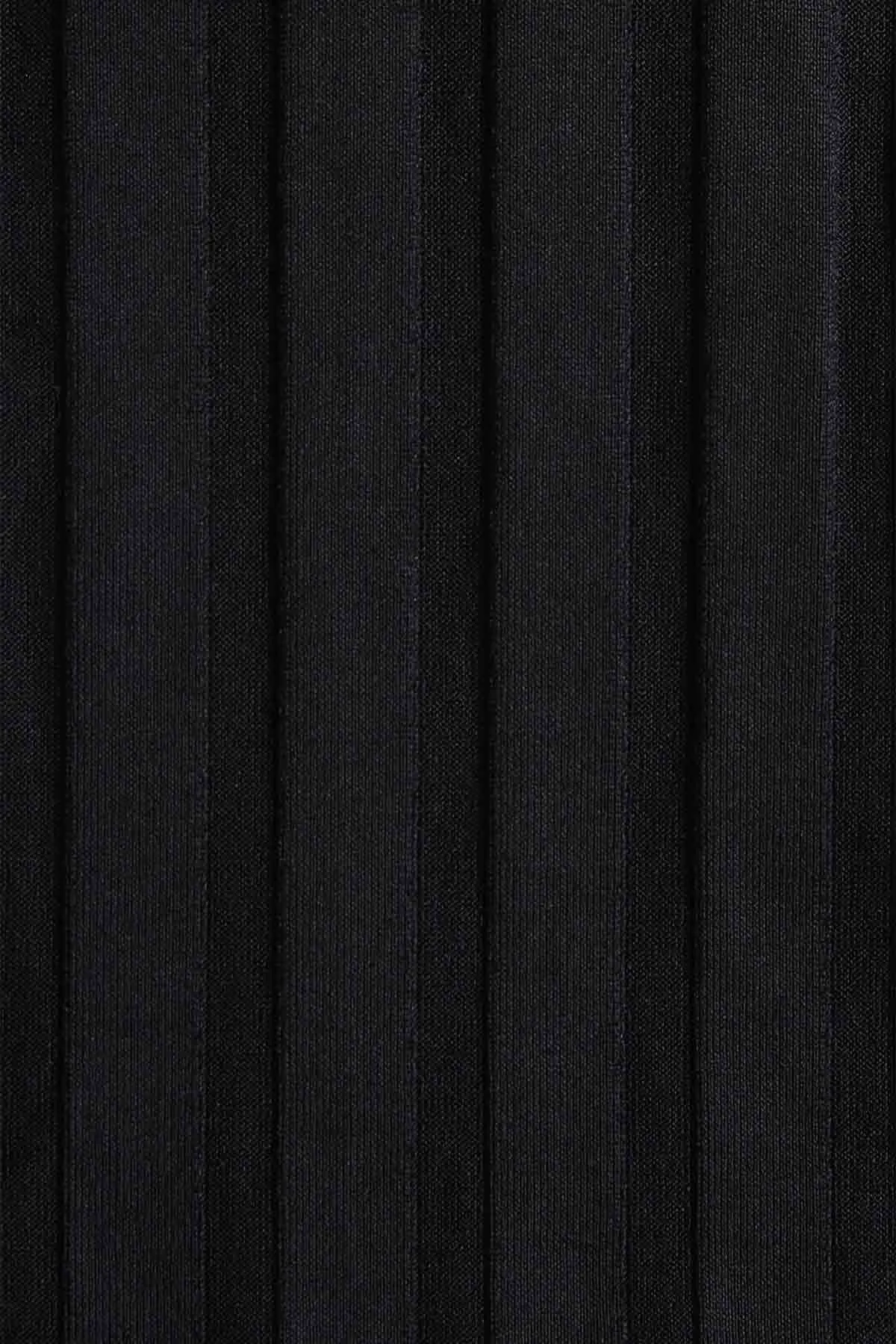 California High Leg Bottom - Black SuperRib Quick Pull Adjustment Supportive Underband