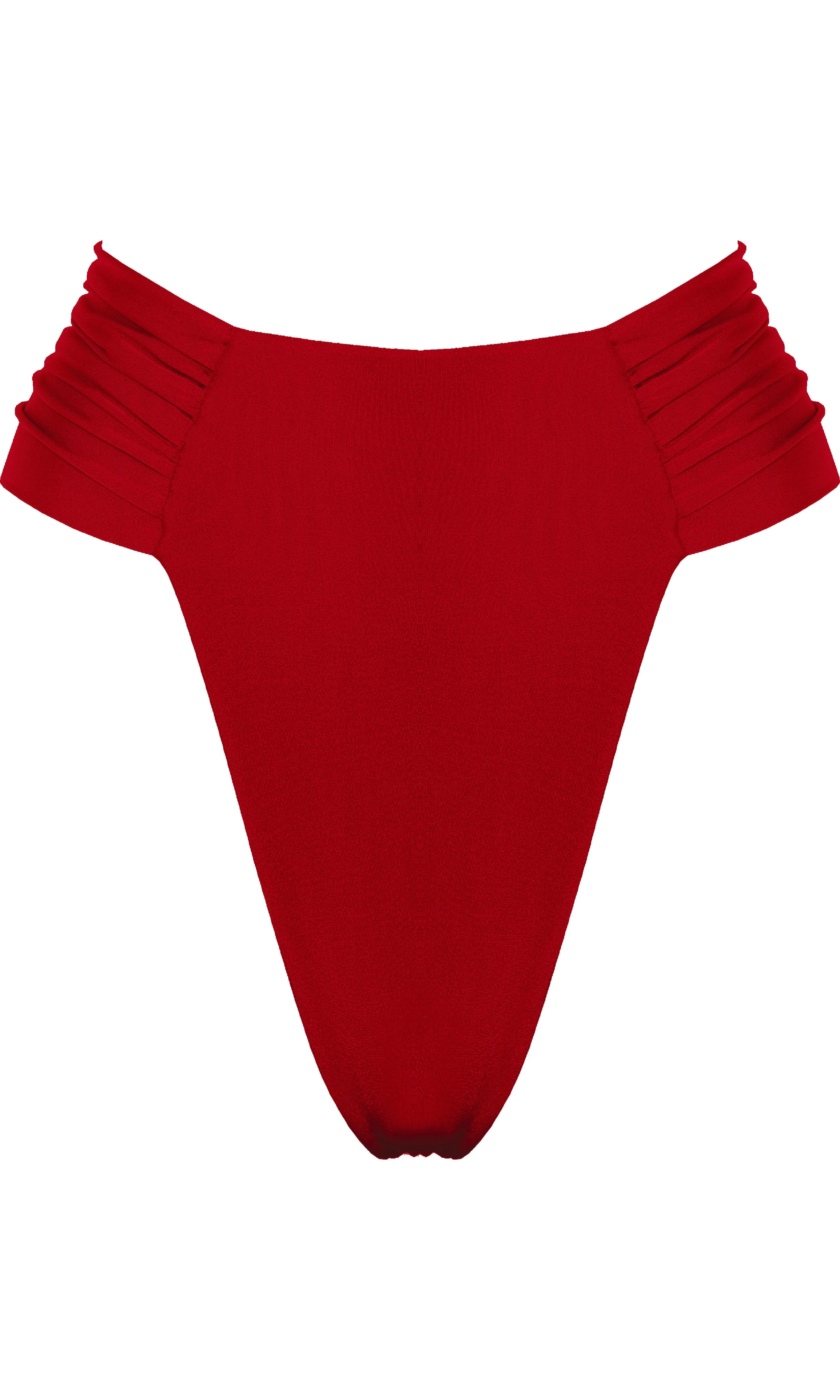 Roll Resistant Edges Eco Friendly Dyeing CLAM BIKINI BOTTOM
