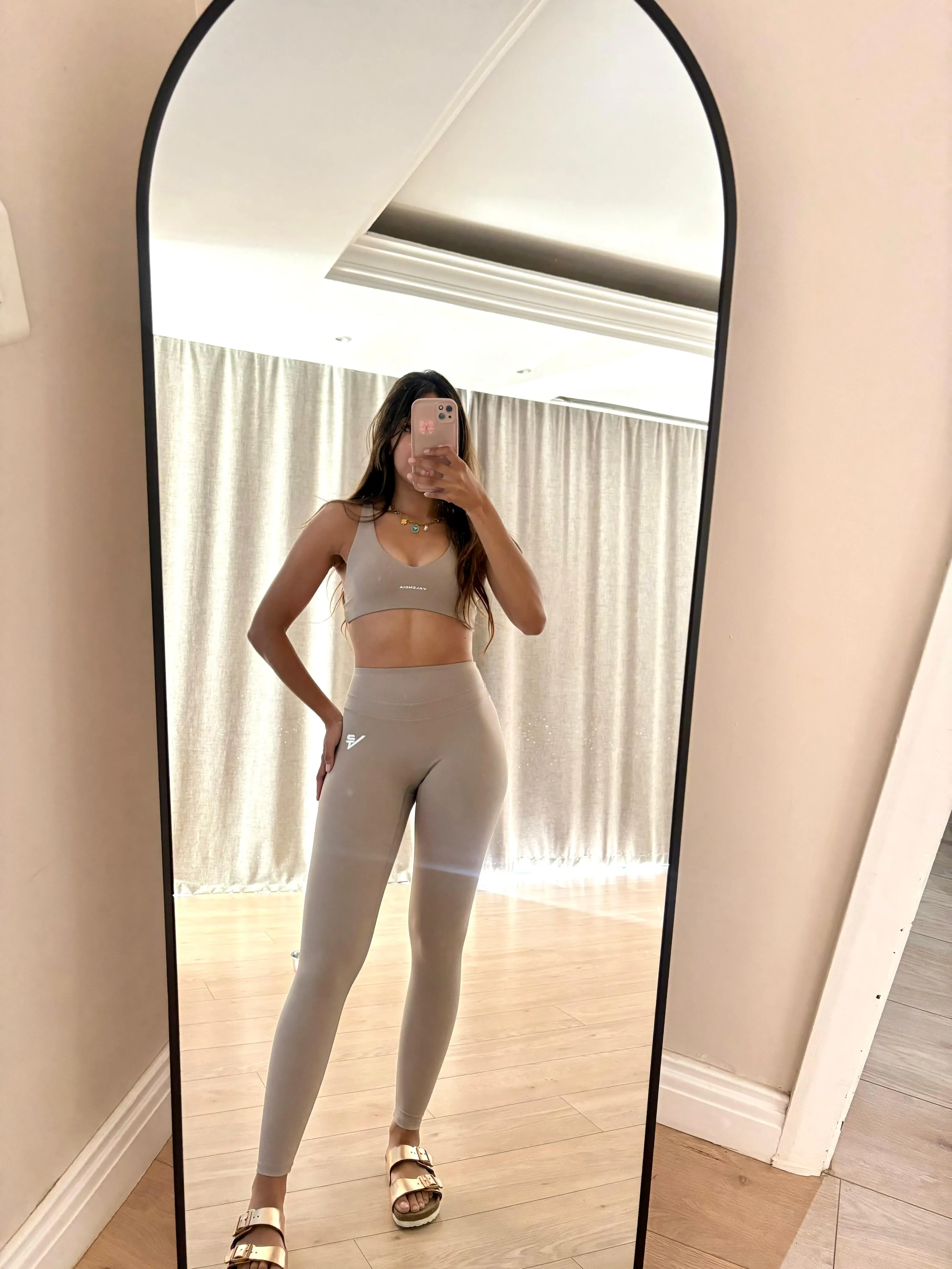Fit and Flex All Fitwear Beige Infinity Leggings