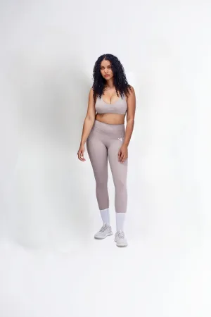 Travel Outfit Shape Retain Beige Infinity Leggings