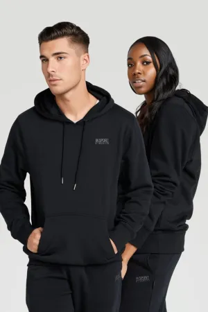Fashion Basic Tight Fit Insport Unisex Alaska Black Hoodie