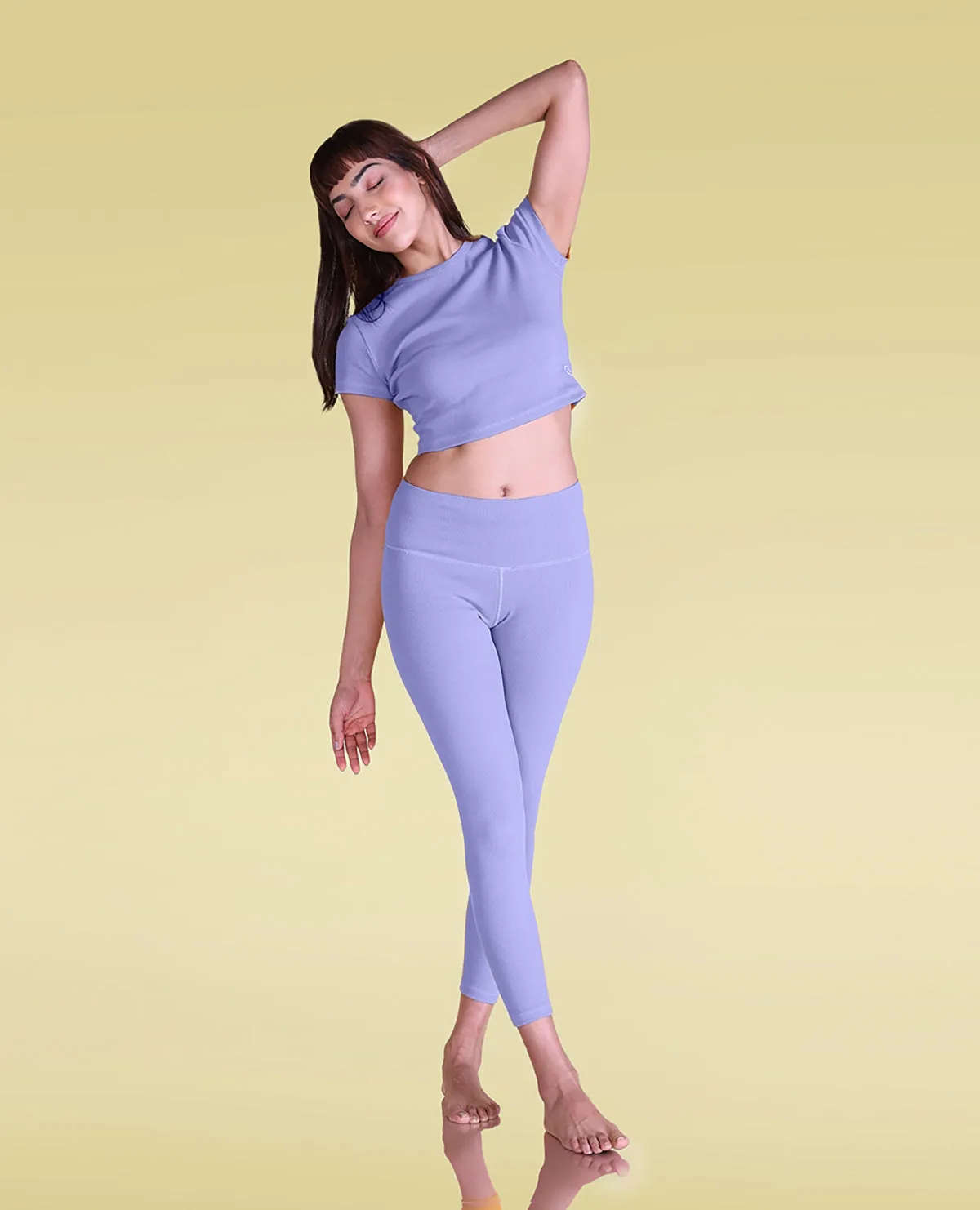 Running Speed Cotton Ribbed Yoga Top