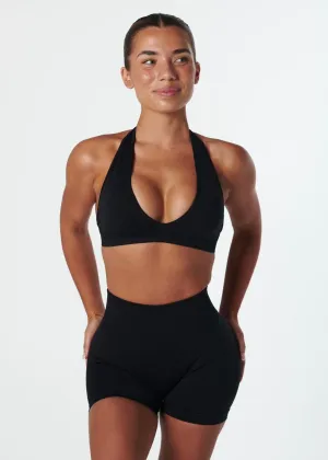 LUXE HALTER - BLACK Flexible Design Size Range