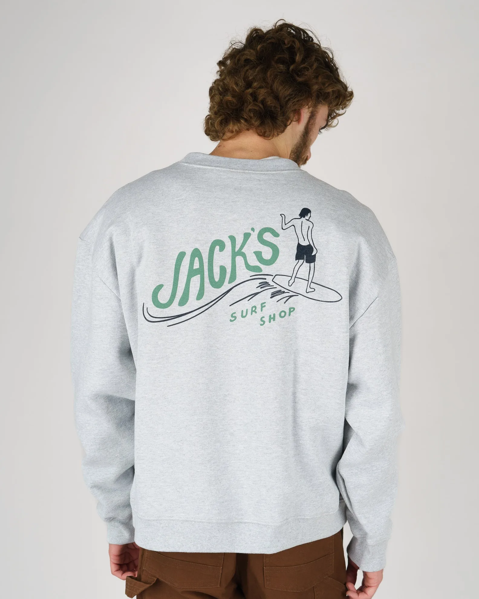 Bobber Heavyweight Crewneck - Grey Go-to Wear Stylish Fit