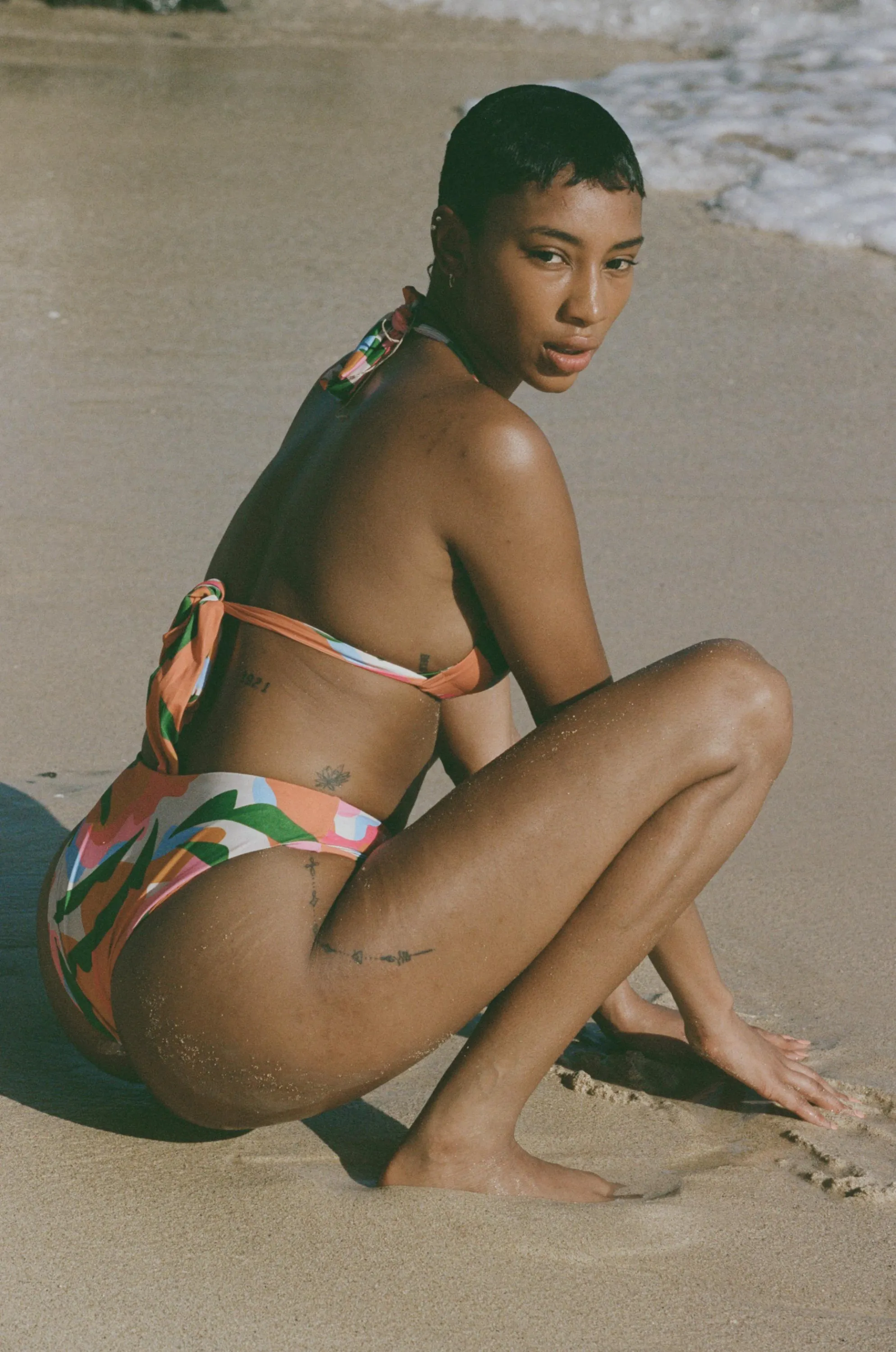 High Coverage Cutouts Borneo Bikini Bottom - Grenada