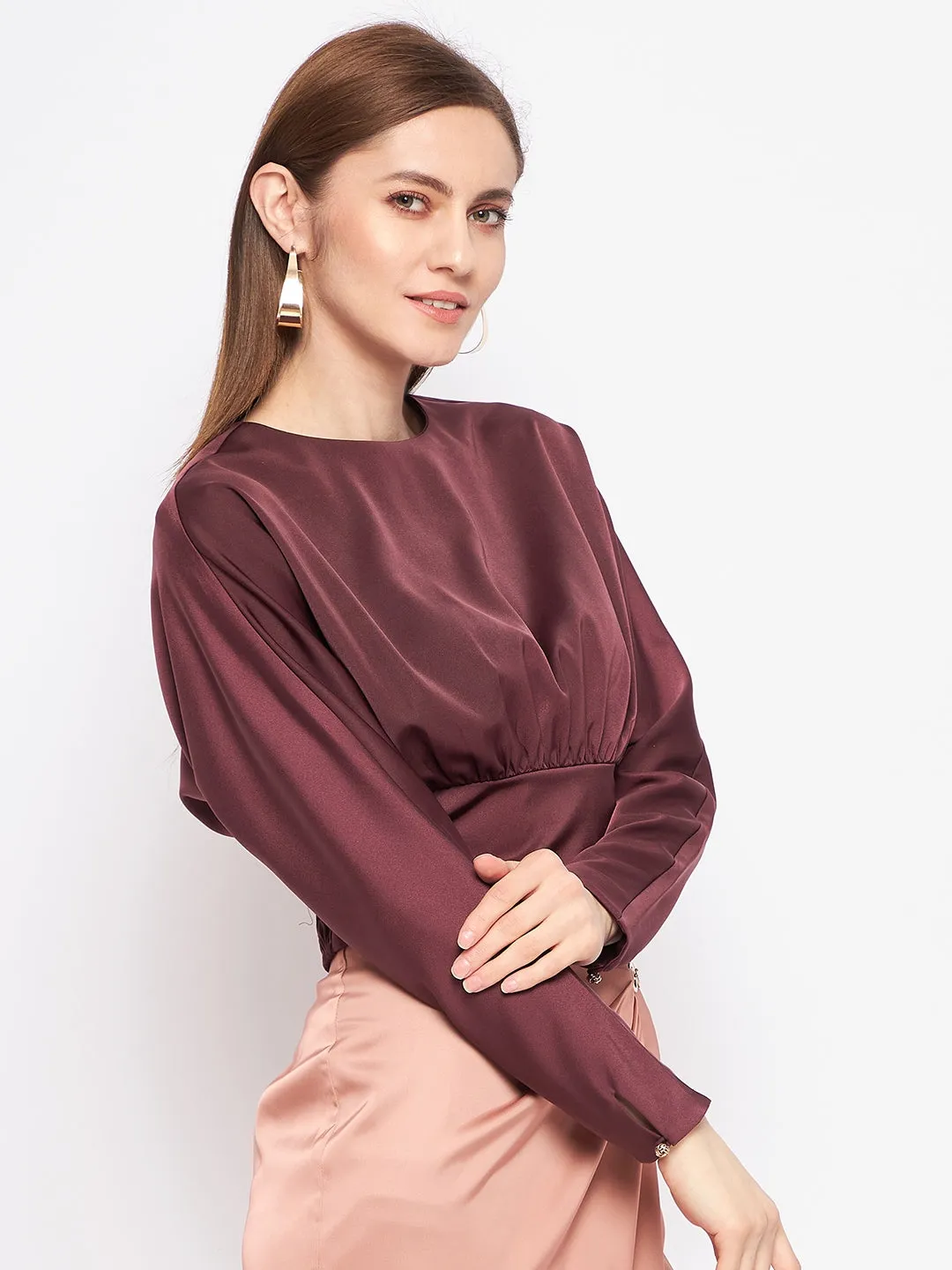 Madame Wine Top Heroine Glow StaticResistantLining