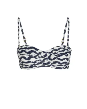 Nellie Top In Elysia Waves Quick Release Buckle Anti Slip Waistband