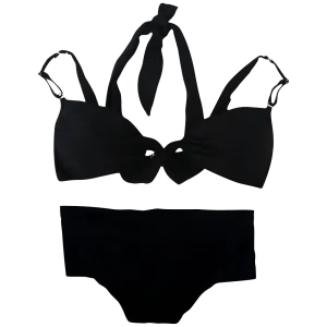 Women Vintage Sexy Push Up Padded Swimsuit Bikini Smooth Silicone Grip
