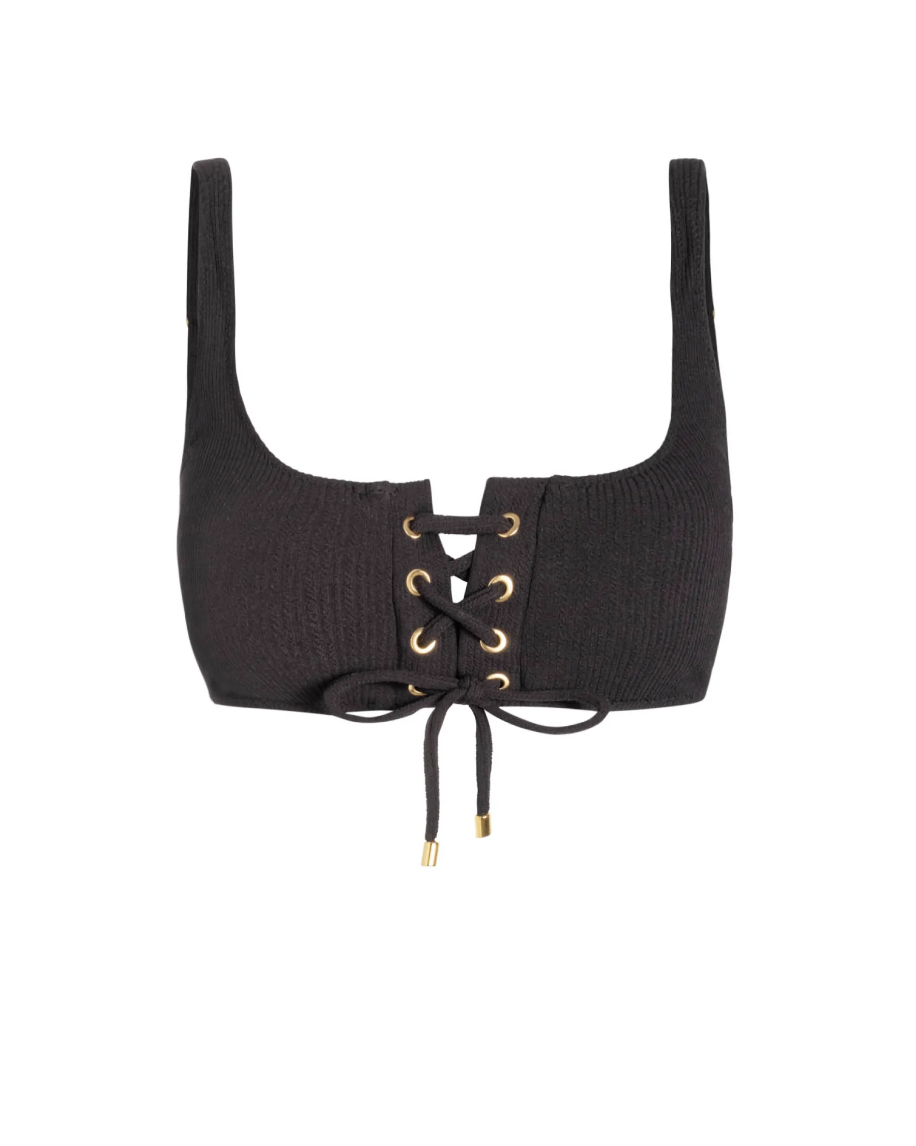 Versatile Layering Zero Gravity Feel Samara Top In Black Texture