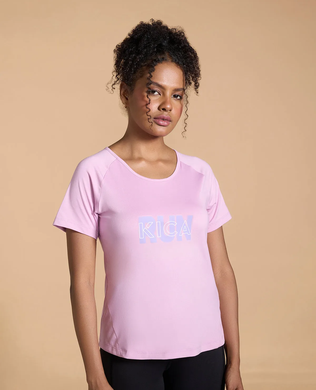 Raw Hem Finish Feather Feel Running Active Tshirt
