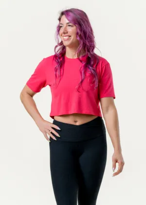 Stay In Oversized Cropped Tee Elegant Tunic
