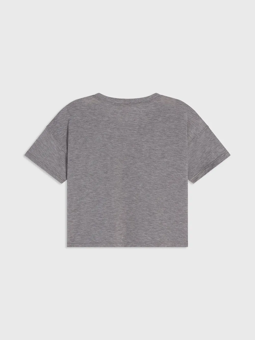 Trendy Fashion Breathable mesh BARRY'S HEATHER GREY ROSE CROP TEE