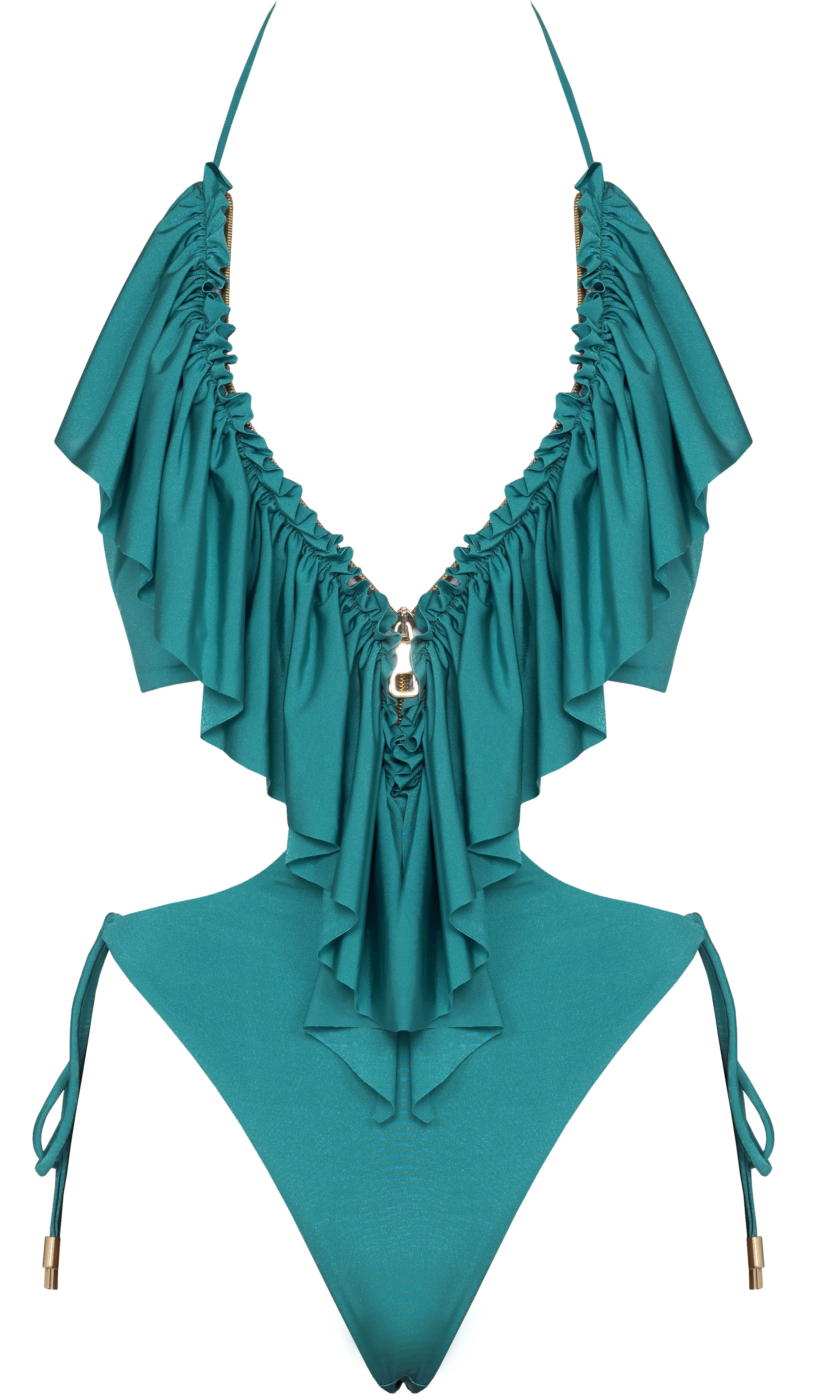 Aerodynamic Contour Panels Vacation Swimwear HORTENZIS ONE PIECE