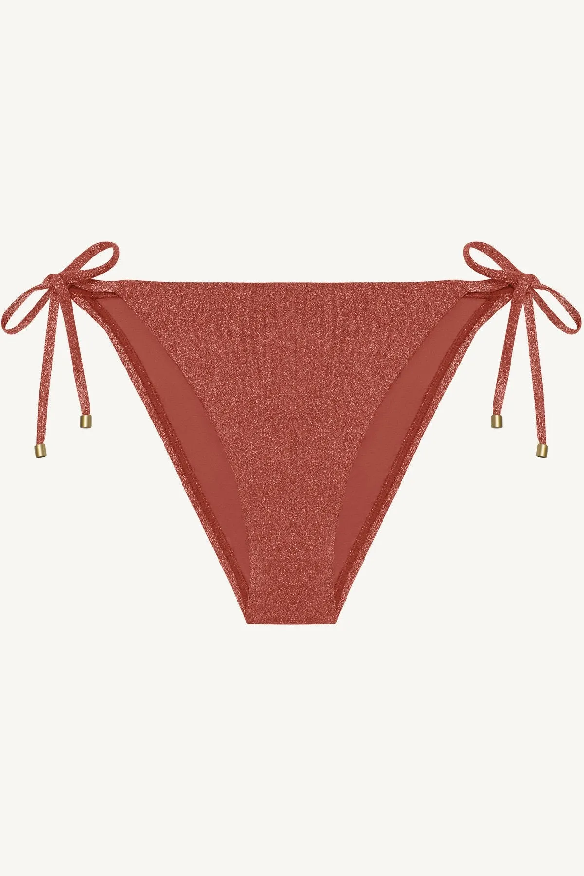 Roll Resistant Edges Non Chafing Edges Elle Tie Side Bottom - Pink Metallic