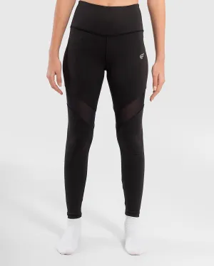 High Waisted Mesh Trim Leggings Stretch Fit Outdoor Lover
