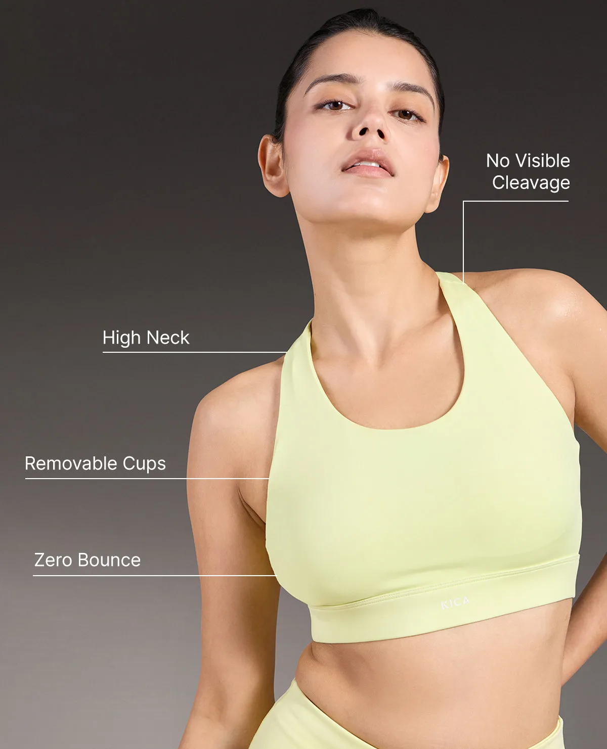 Luxe Crostini Full Coverage And High-Impact Sports Bra Neon Durable Reinforced Edges