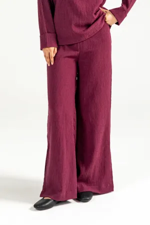 Classic Design TEXTURED WIDE LEG TROUSER