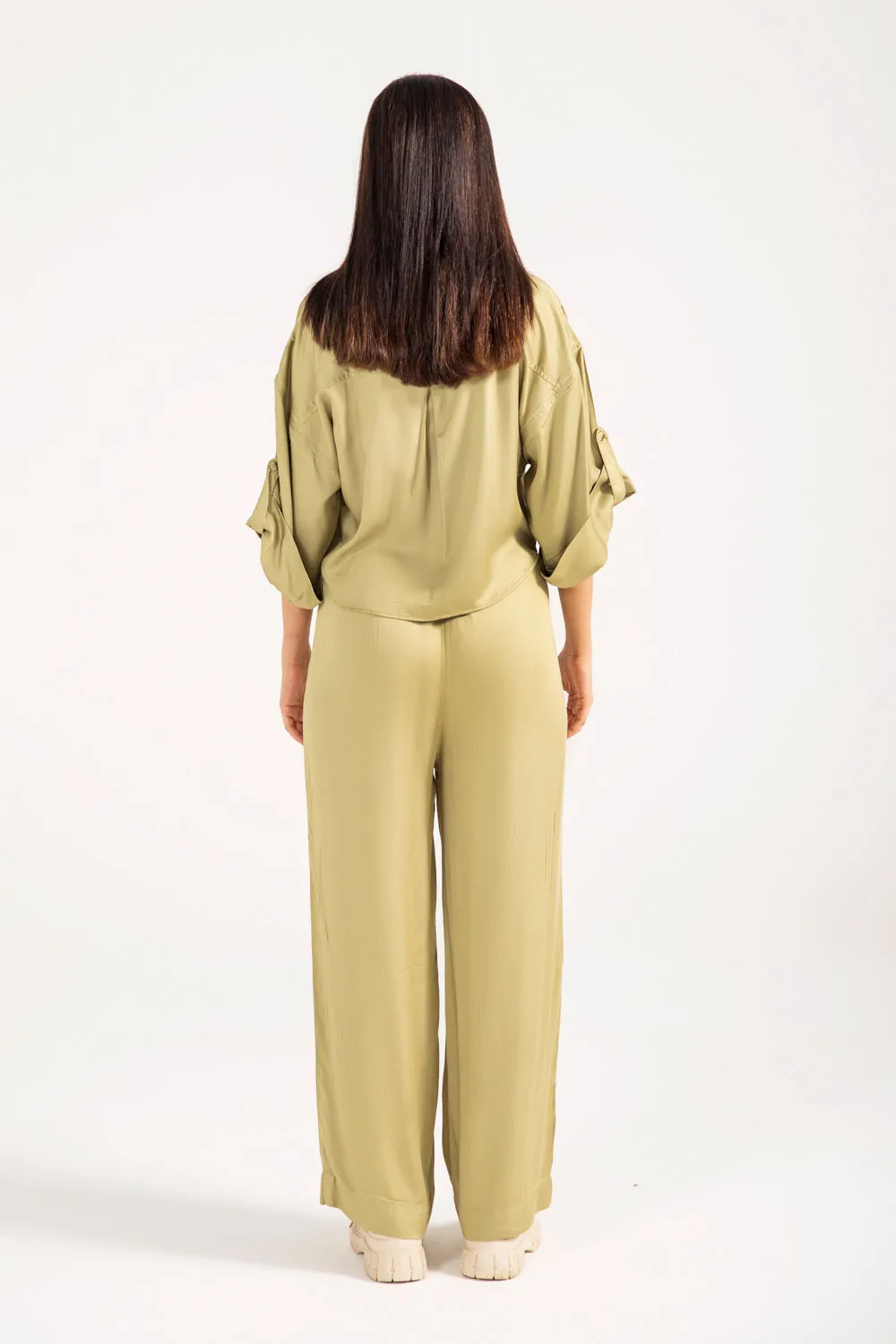 Moisture Wicking Technology WIDE LEG TROUSERS WITH DRAWCORD DETAIL