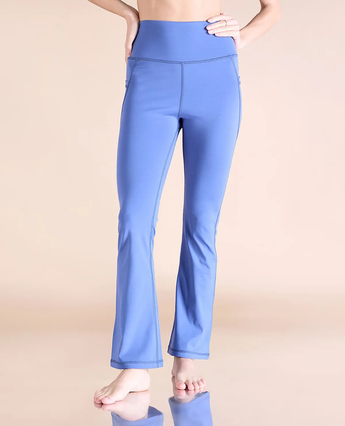 Women Stretchable Flared Pants Tagless Labeling