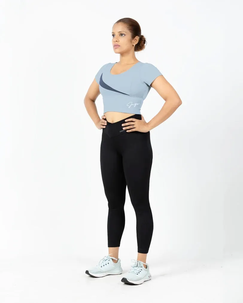 MoistureWicking ChicFlex Diagonal Crop Style & Strength Unite (L-XXL)