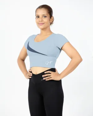 Pre Shrunk Cotton ChicFlex Diagonal Crop Style & Strength Unite (L-XXL)