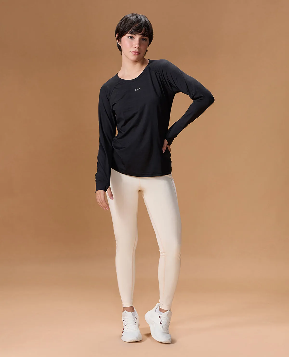 Regular Fit Basic Full Sleeve Top Black perfect for all-day wear