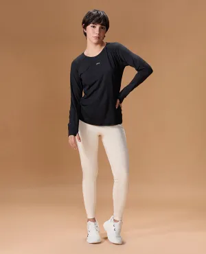 Regular Fit Basic Full Sleeve Top Black perfect for all-day wear