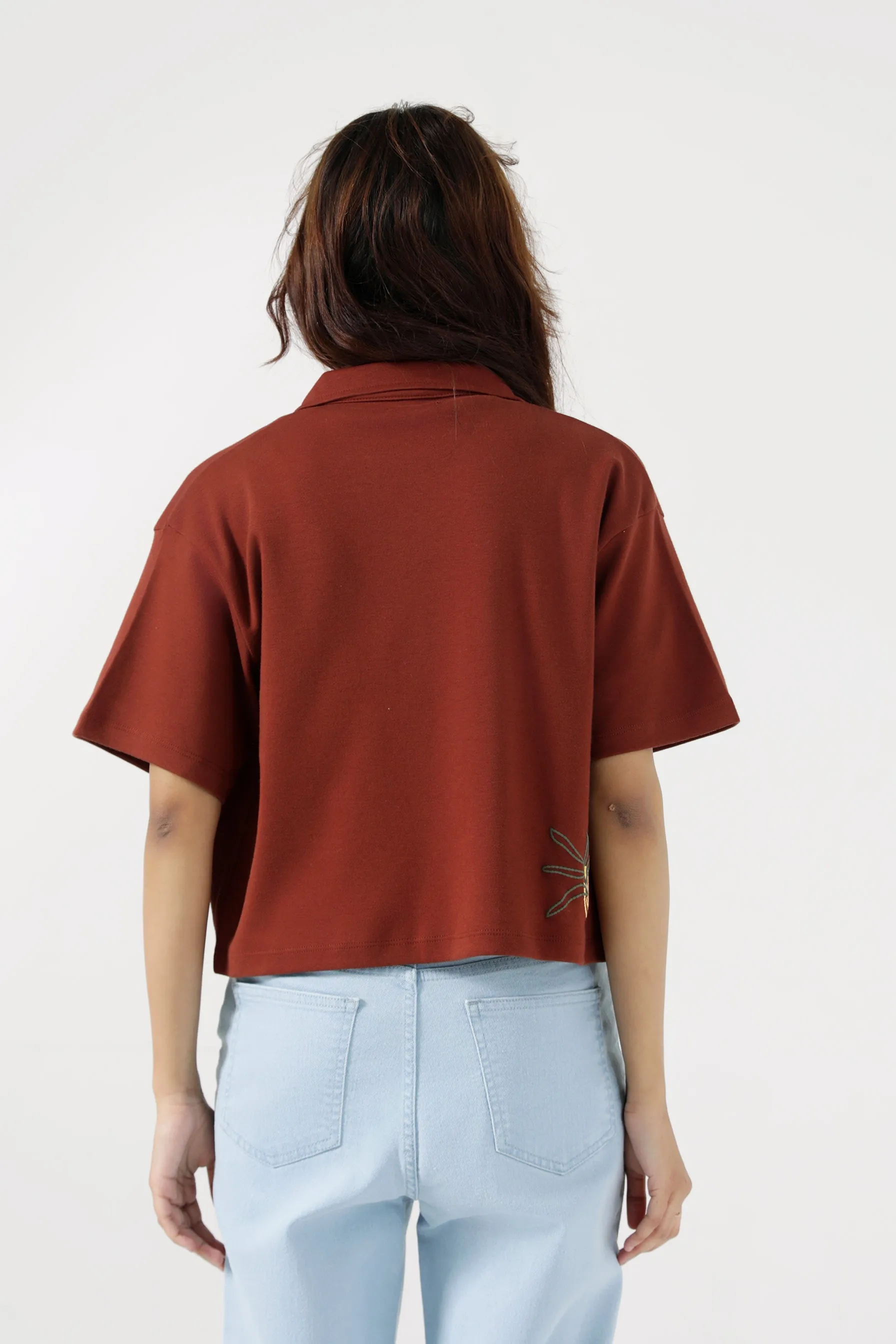 GRAPHIC KNITTED TOP Classic Suit Organic Cotton
