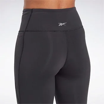 Reebok Women's Lux High Rise Black Tight Comfortable Lounge Light Fit