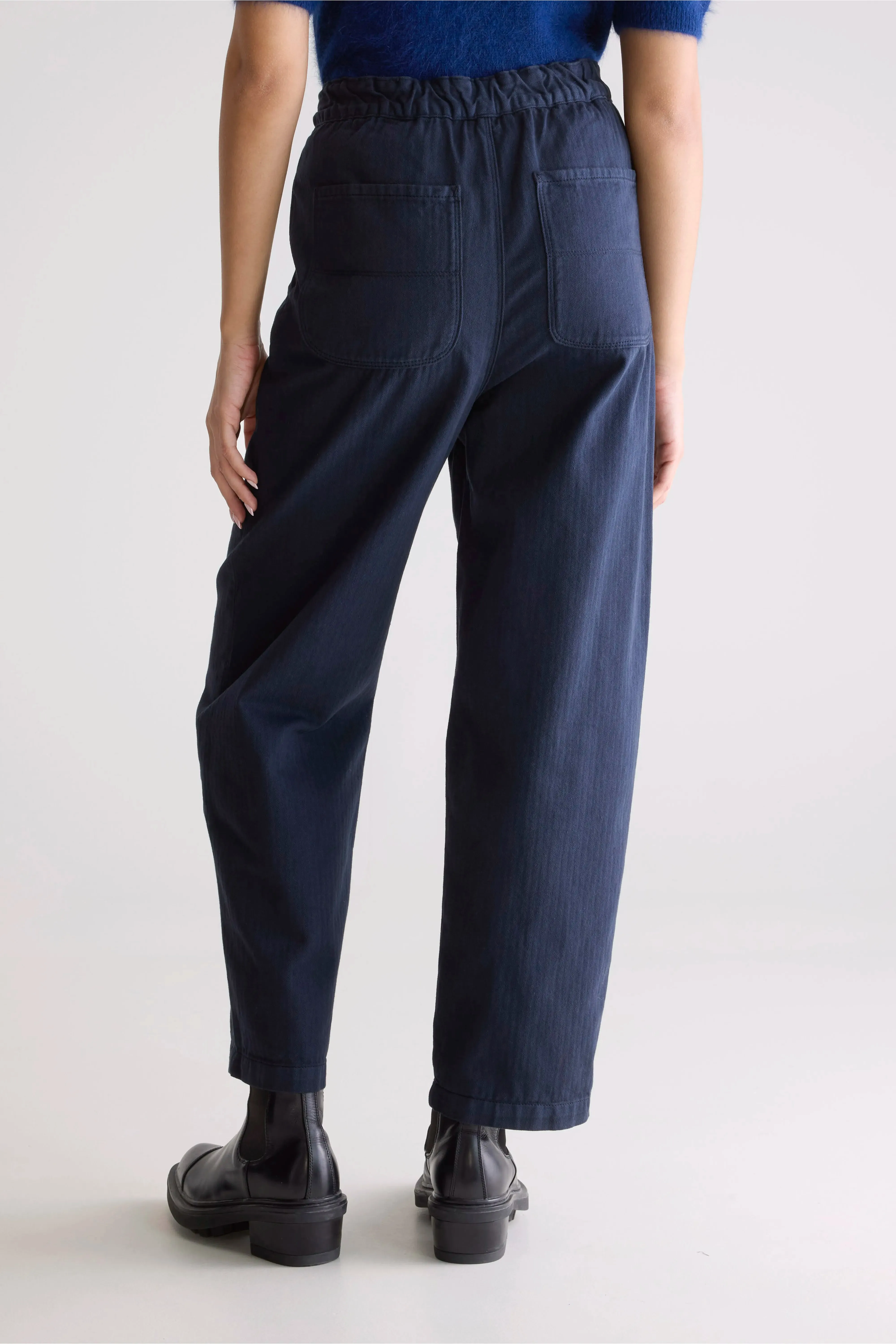 Pasop relaxed trousers (252 / W / NAVY) Odor Control Fabric Reflective Trim Options