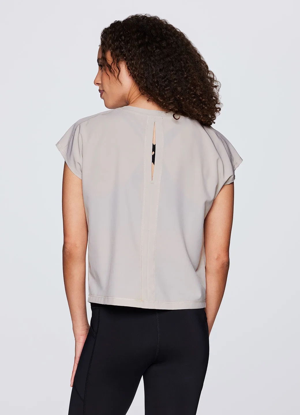 Relaxed Comfort Fit Basic Wardrobe Piece Tivoli Stretch Woven Tee