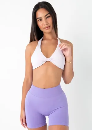 TWIST HALTER BRA - ICY LILAC Soft Band adult clothing