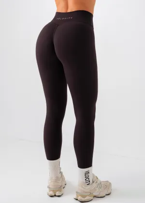 Petite Size Skin Friendly Pro Athlete Quick Dry POISE TIE LEGGINGS - BLACK