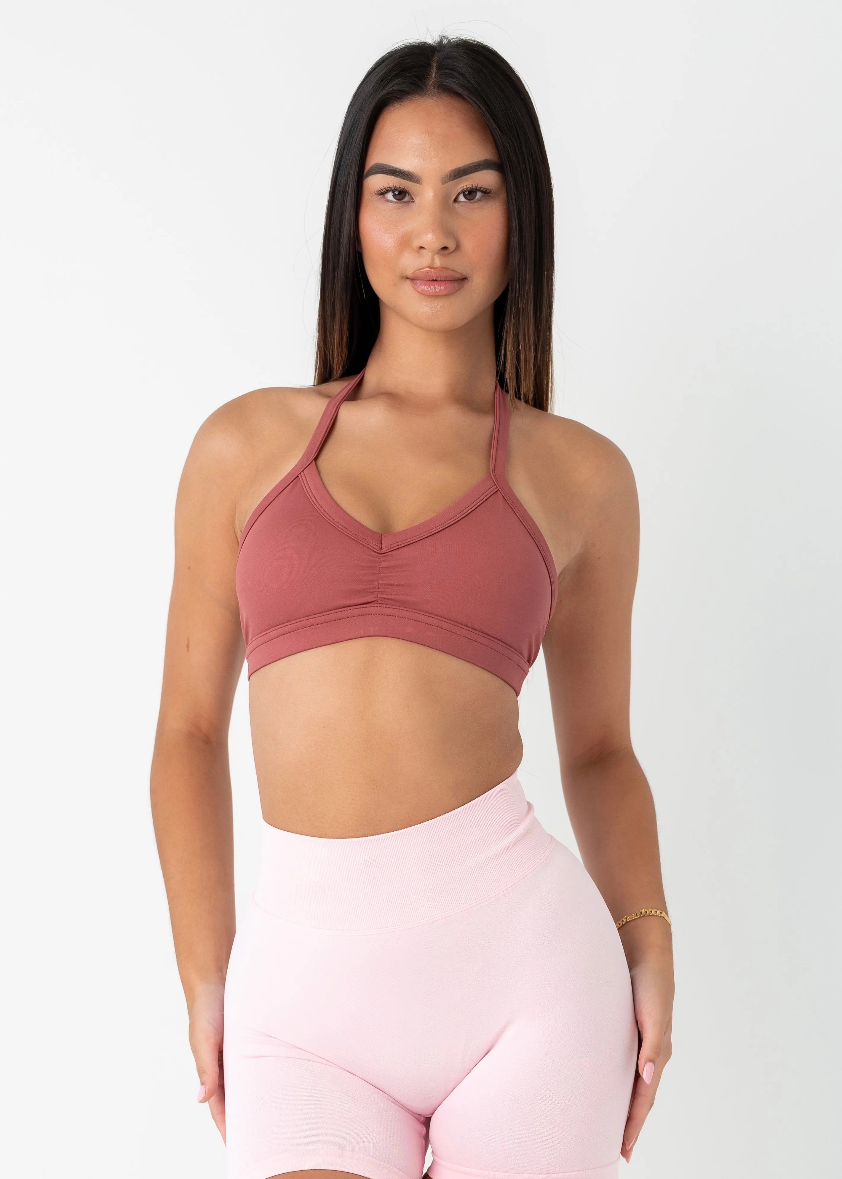 STAPLE BRA - MAUVE Seamless construction Breathable Inner Lining