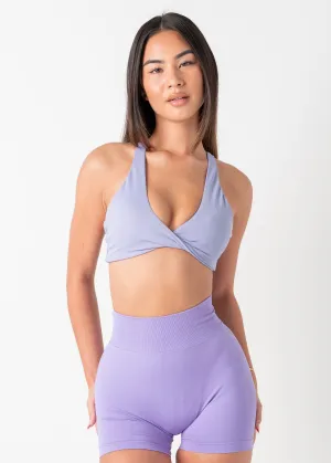 Stretchy Band TWIST BRA - LAVENDER