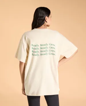 Non Iron Fabric Easy-Going Style Cotton Oversized Printed Graphic Tshirt