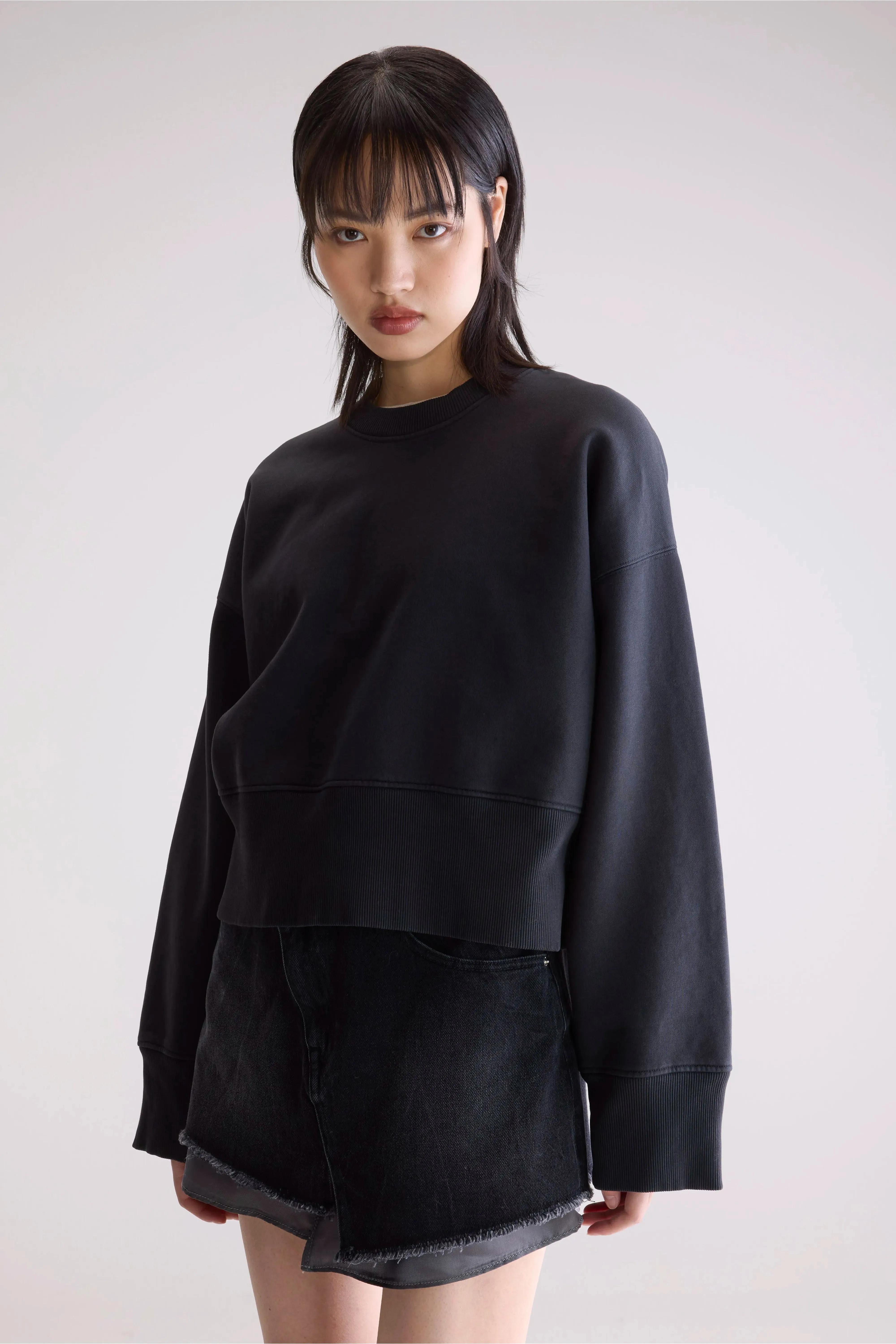 goes with sneakers Slenni crewneck sweatshirt (252 / W / ACIER)
