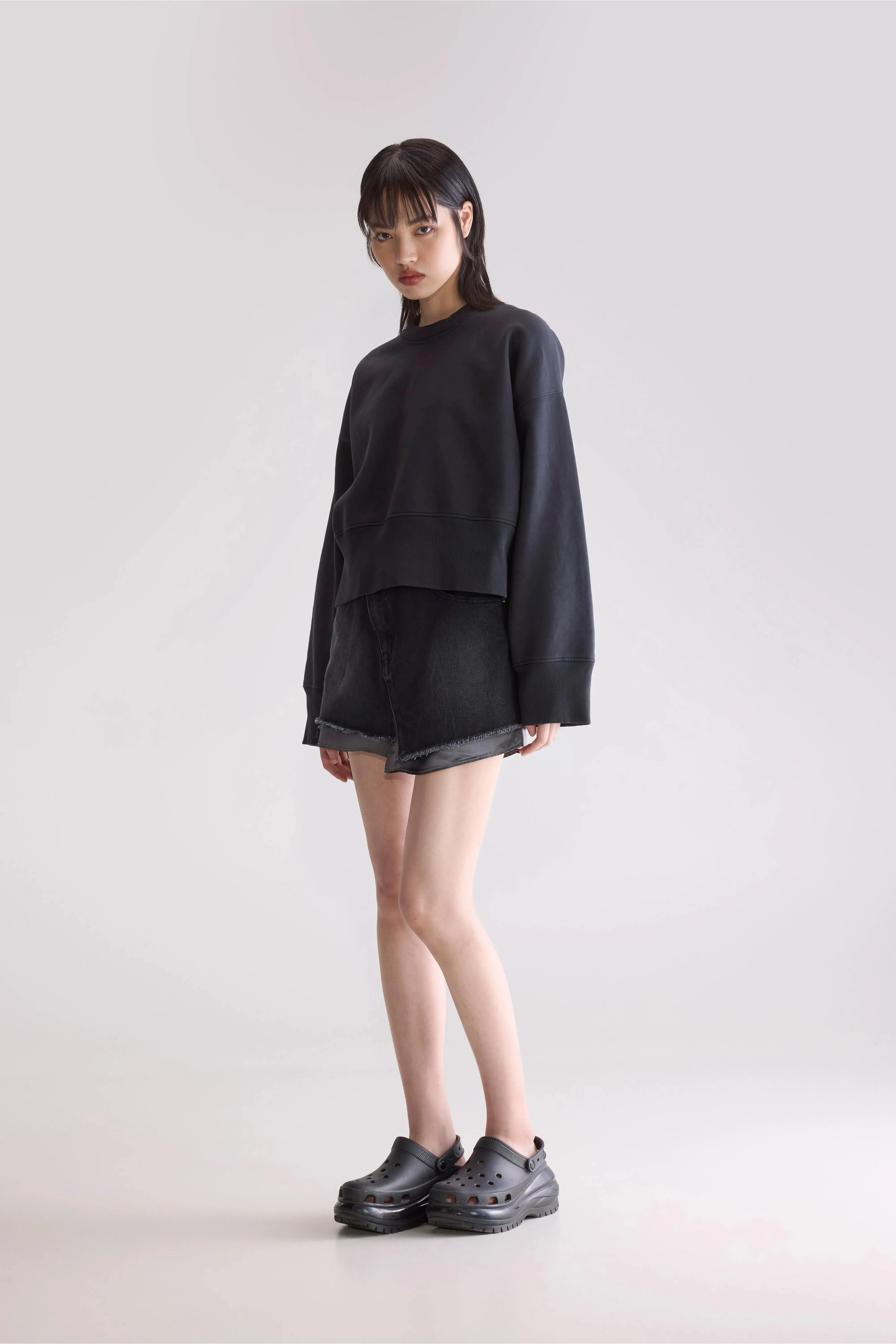Minimal Fit Yoga Friendly Slenni crewneck sweatshirt (252 / W / ACIER)