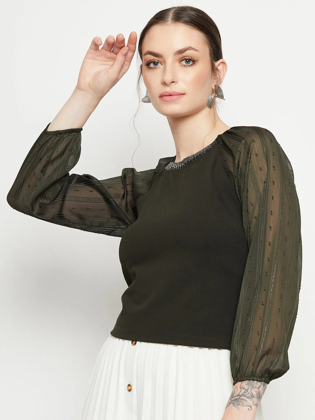 Zero Waste TagFreeDesign Madame Olive Top