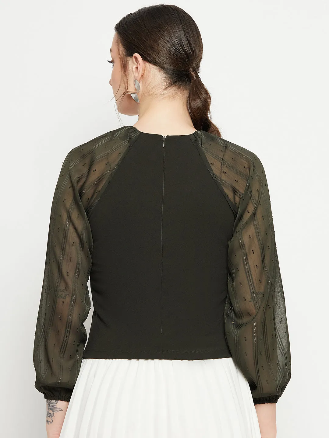 Street Wear Road Look Madame Olive Top