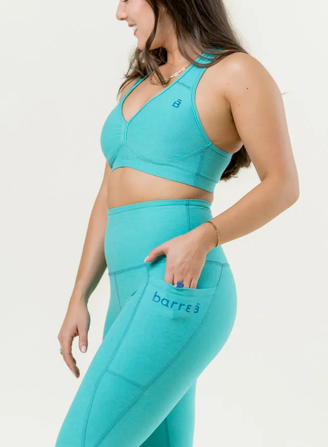 Spacedye Lift Your Spirits Bra - Caribbean Sea Heather WrinkleResistant Finish