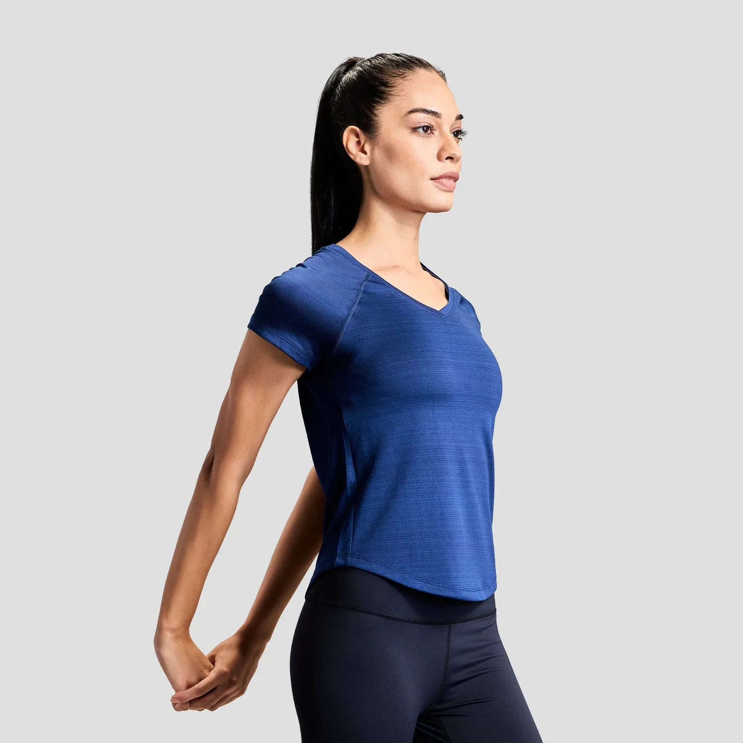 Effortless Style british retro High Power Womens Tee - Navy
