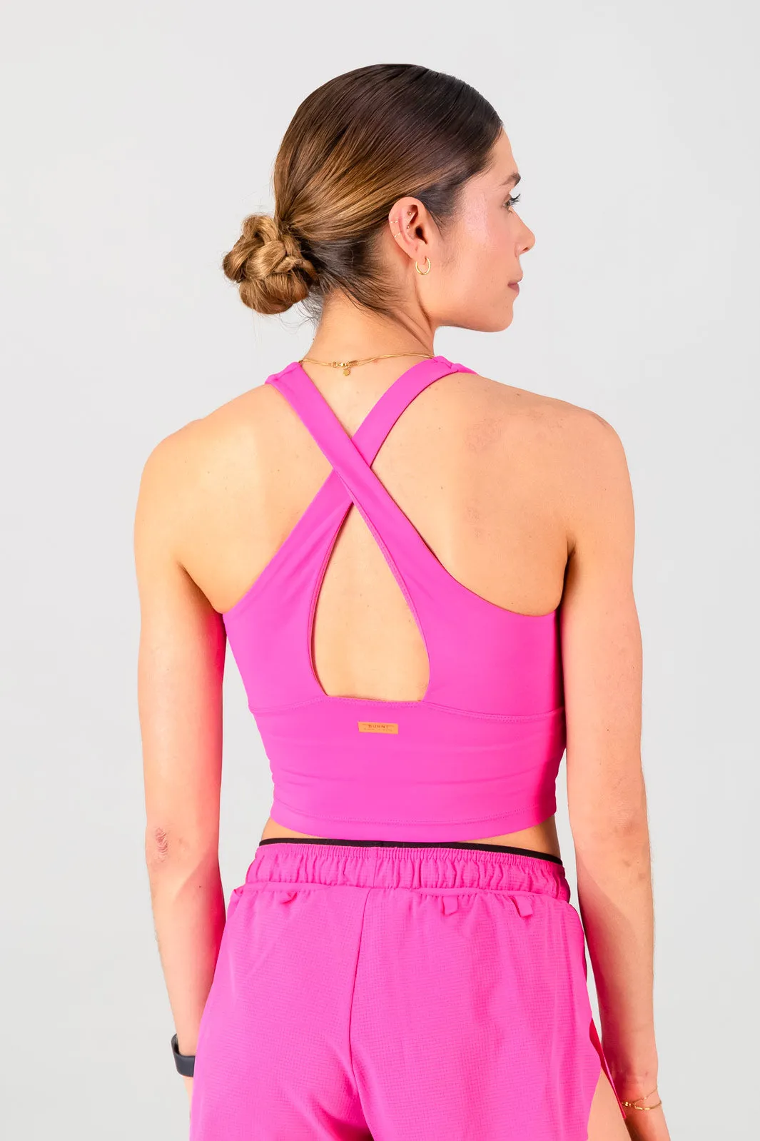 high - ground - clearance Speedracer Supportive Tank - Electric Pink