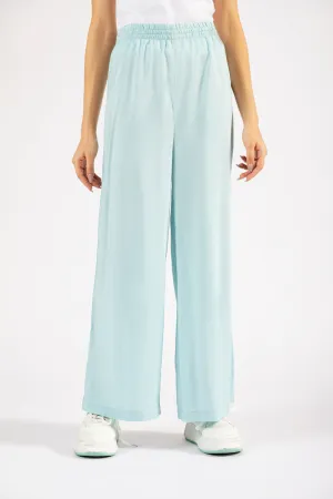 LINEN WIDE LEG TROUSERS WITH SLIT DETAIL Layer Ready