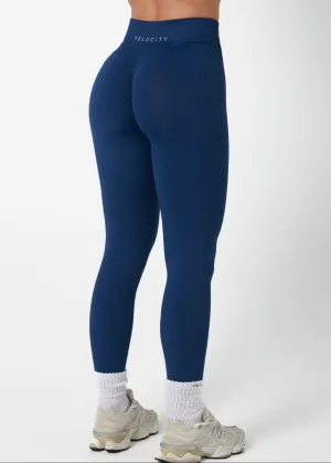 Tactile Comfort SIGNATURE SCRUNCH LEGGINGS HIGH RISE - DEEP BLUE